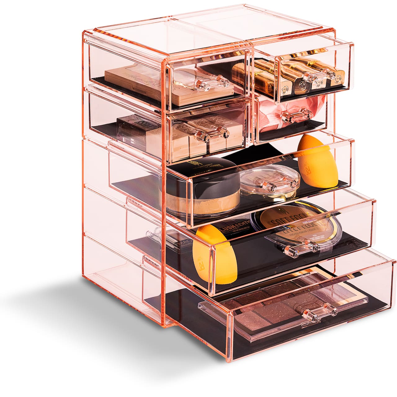 Sorbus Makeup & Jewelry Storage Case with 3 Large & 4 Small Drawers